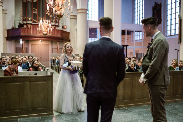 Geertruidskerk ceremonie trouwfotografie